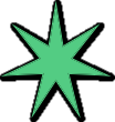 green star decoration